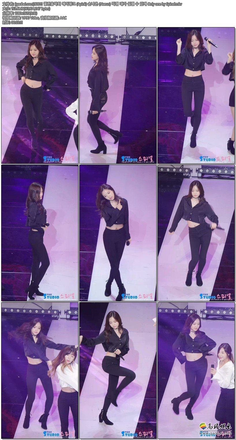 APINK饭拍秀 拍摄日期：161011【8合集 1.03 GB】