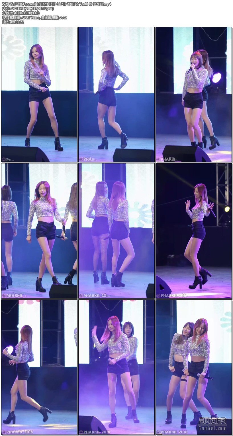 160329 EXID 1【饭拍视频 3合集 418 MB】