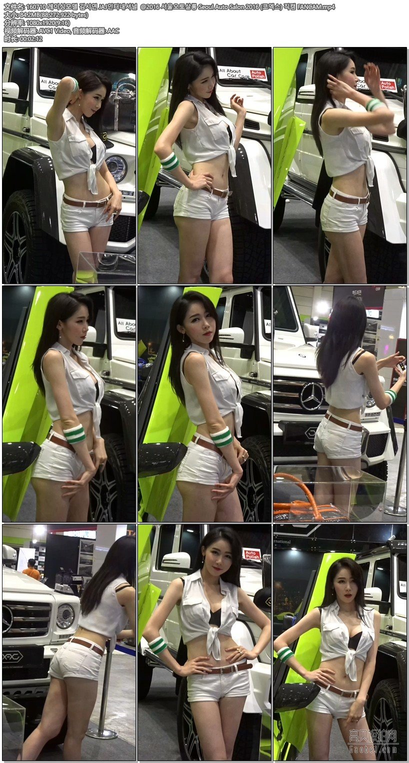 2016 韩国首尔车展美女车模无水印饭拍秀-31【84.1 MB】