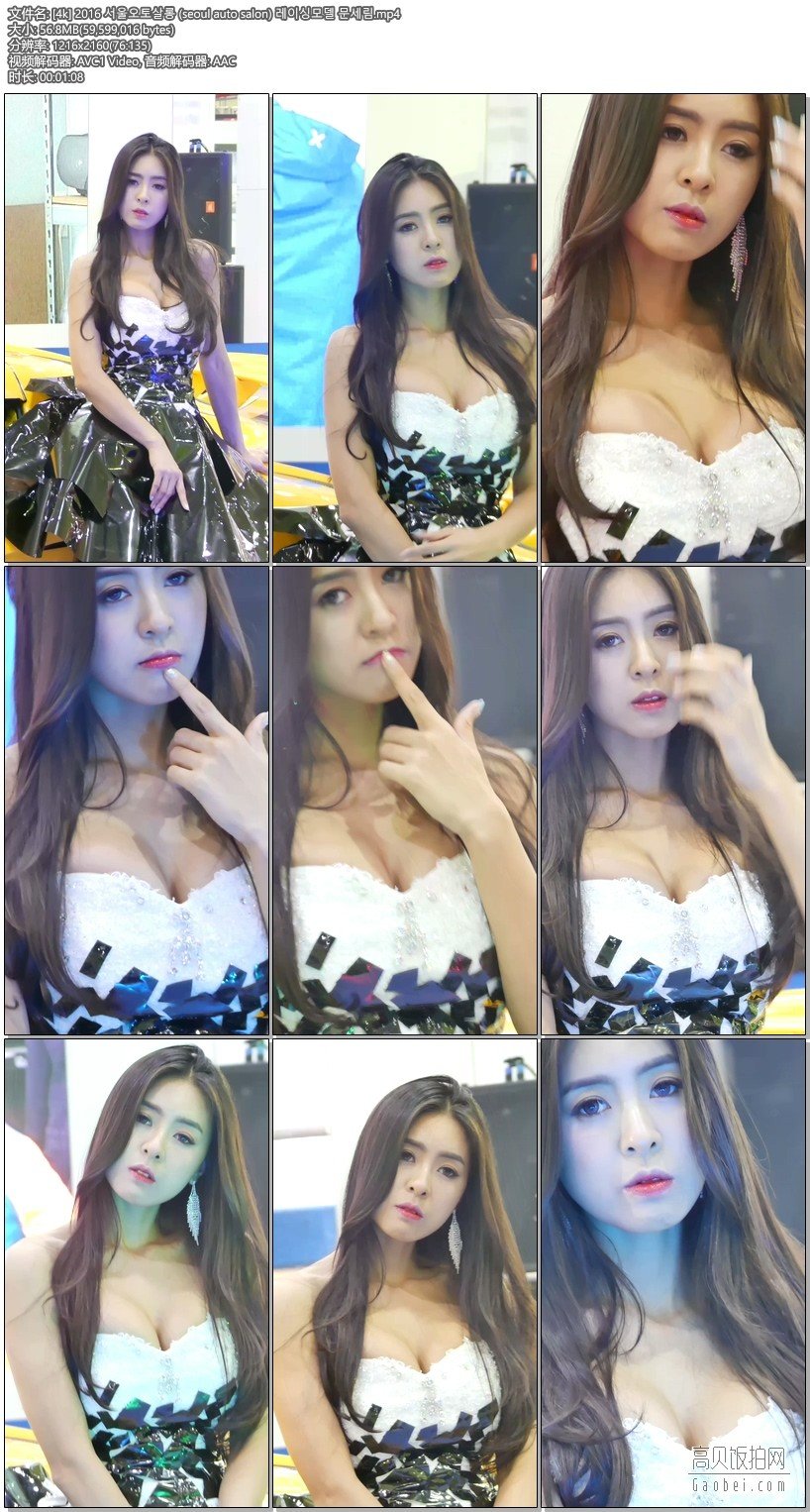 2016 韩国首尔车展4k高清特写美女车模无水印饭拍秀-48【56.8 MB】