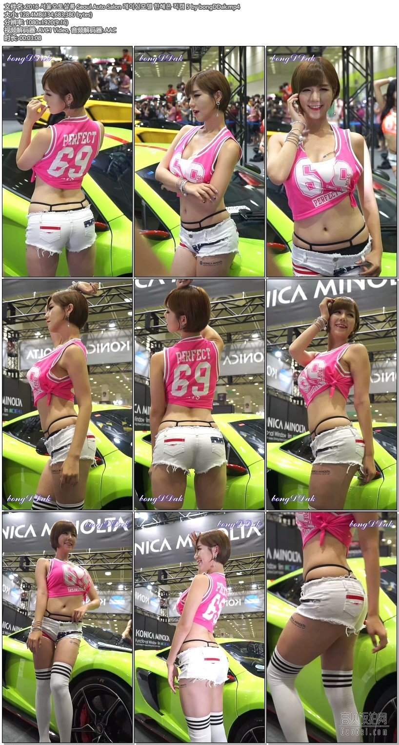 2016 韩国首尔车展高清美女车模饭拍秀-95【128 MB】