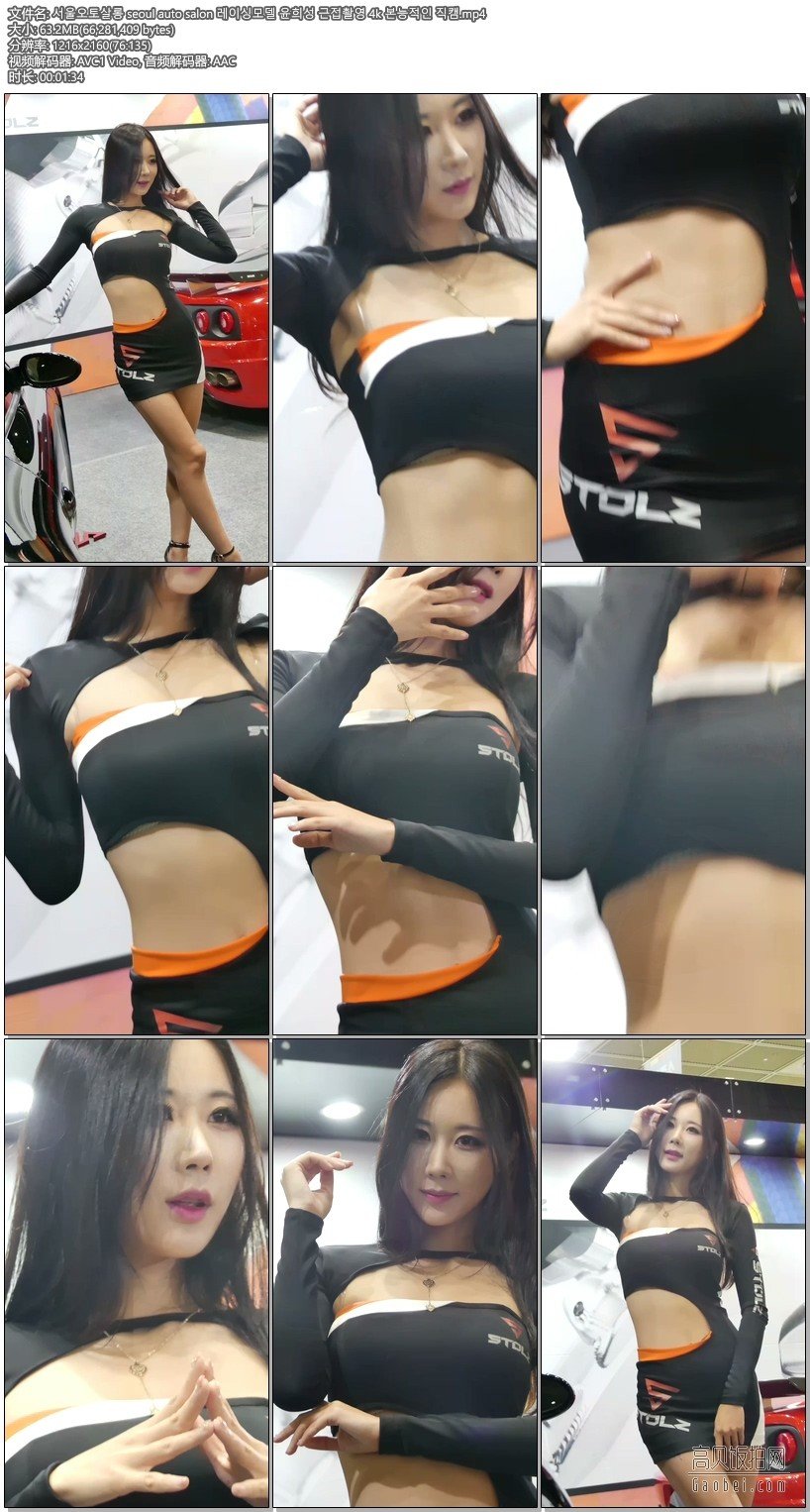 2016 韩国首尔车展4k高清美女车模无水印饭拍秀-100【63.2 MB】