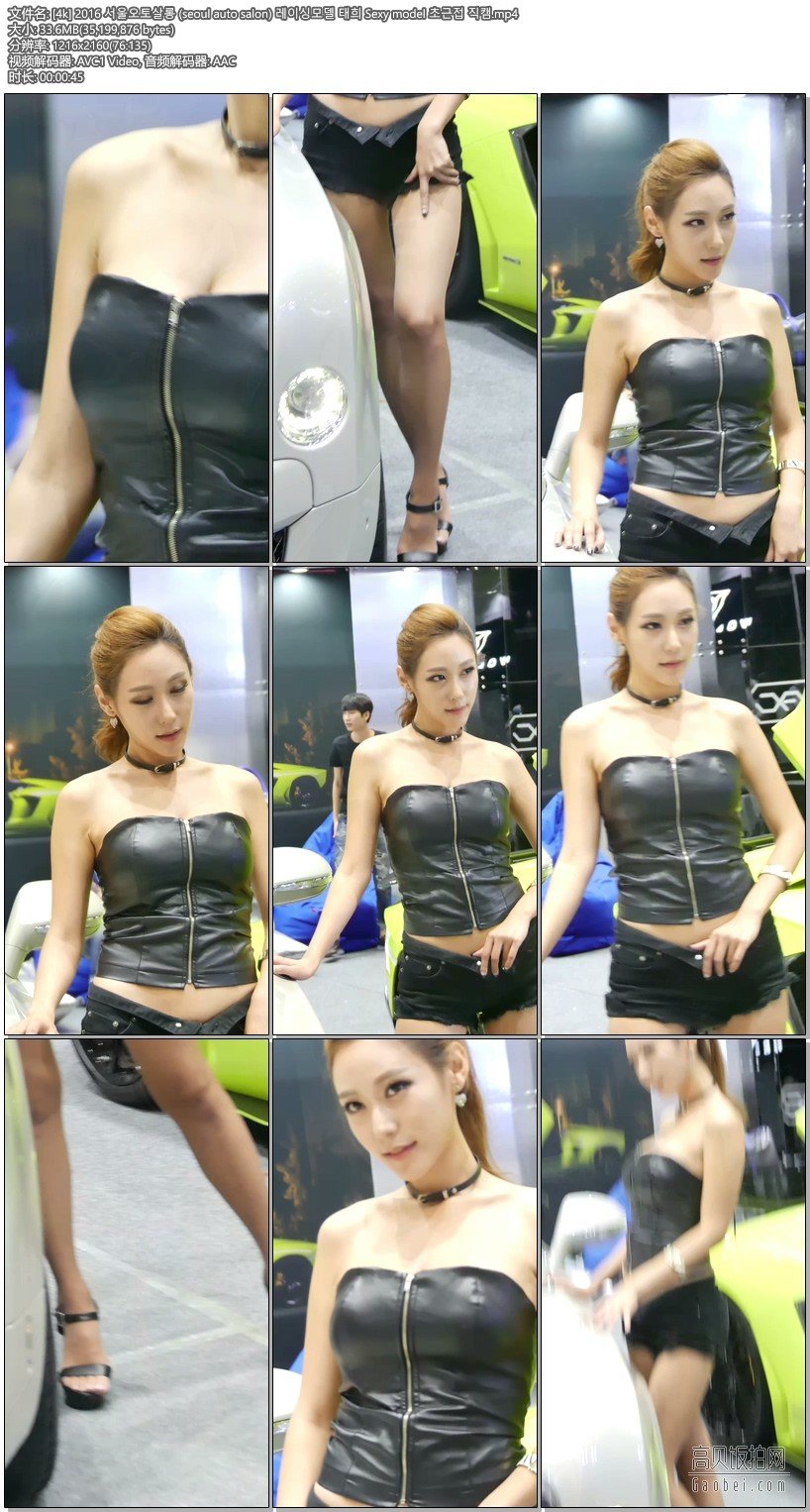 2016 韩国首尔车展4k高清美女车模无水印饭拍秀-108【33.5 MB】