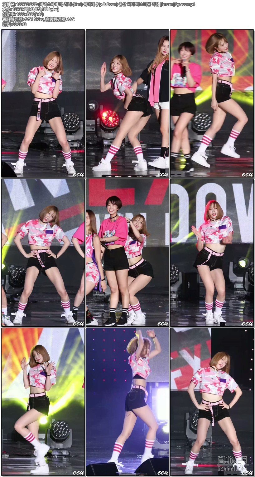 EXID 饭拍秀 拍摄日期：160725【9合集 1.25 GB】